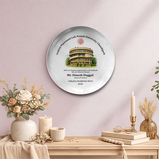 Customized Corporate Appreciation Ceramic Plate | Guest Honor Award