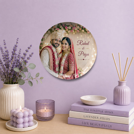 Personalized Wedding Photo Ceramic Plate Gift