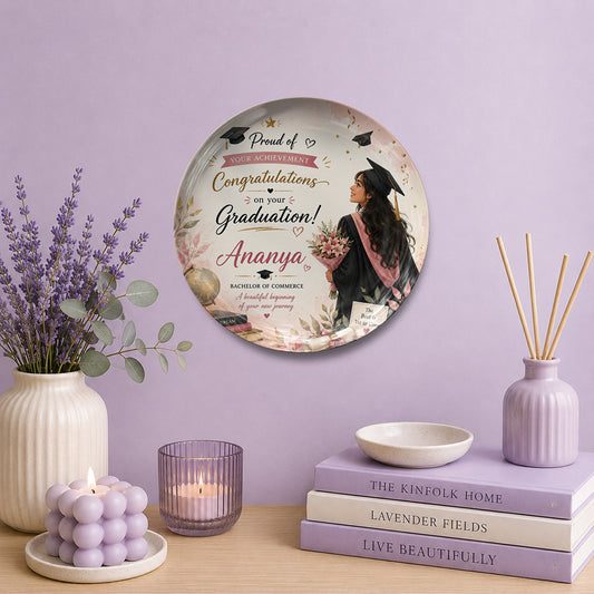 Personalized Graduation Ceramic Plate Gift