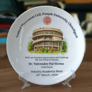 Customized Ceramic Wall Plate | Custom Photo & Name Printing Online India