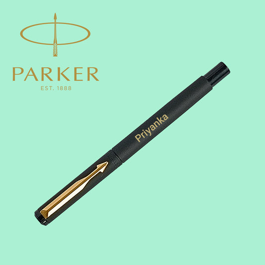 Personalized Parker Vector Matte Black Pen