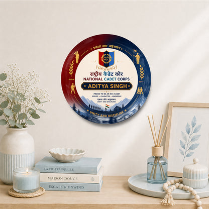 Personalized professor appreciation decorative display plate with custom name design and stand, unique gift for professors, lecturers, mentors, educators, and commemorative keepsake display décor, Memento