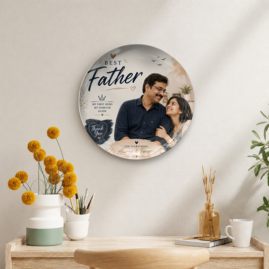 Personalized Father’s Day Ceramic Plate Gift
