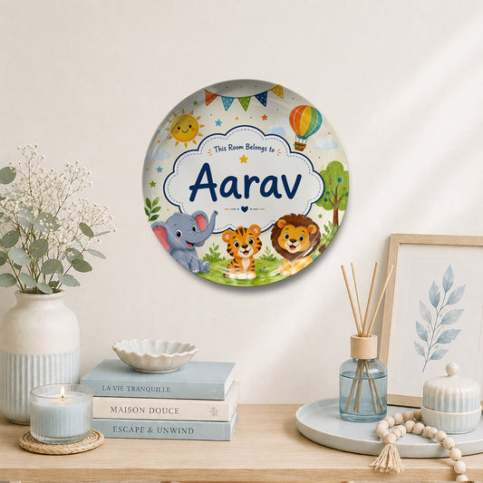 Personalized Kids Name Ceramic Plate