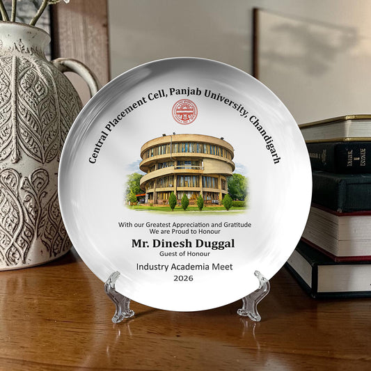 Customized Corporate Appreciation Ceramic Plate | Guest Honor Award