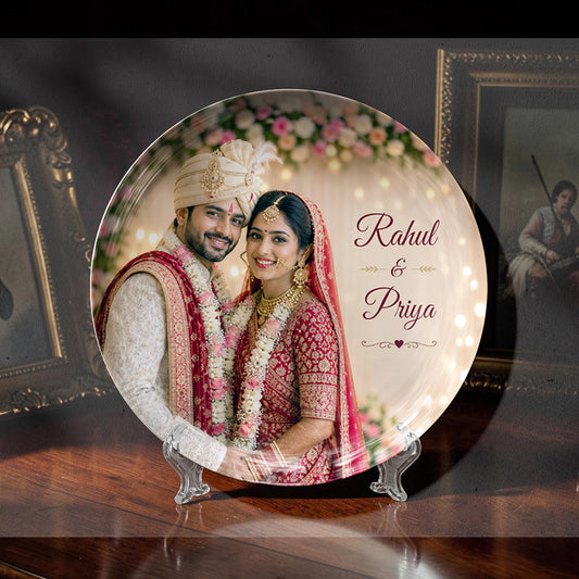 Personalized Wedding Photo Ceramic Plate Gift