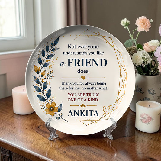 Personalized Friend Gift Ceramic Wall Plate