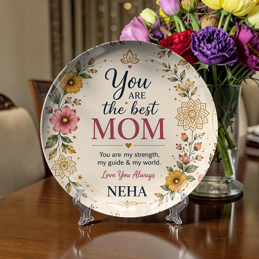 Personalized Mother’s Day Ceramic Plate