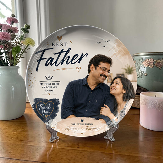 Personalized Father’s Day Ceramic Plate Gift