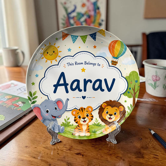 Personalized Kids Name Ceramic Plate