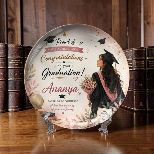 Personalized Graduation Ceramic Plate Gift