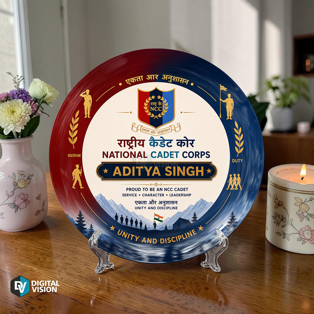 Personalized professor appreciation decorative display plate with custom name design and stand, unique gift for professors, lecturers, mentors, educators, and commemorative keepsake display décor, Memento