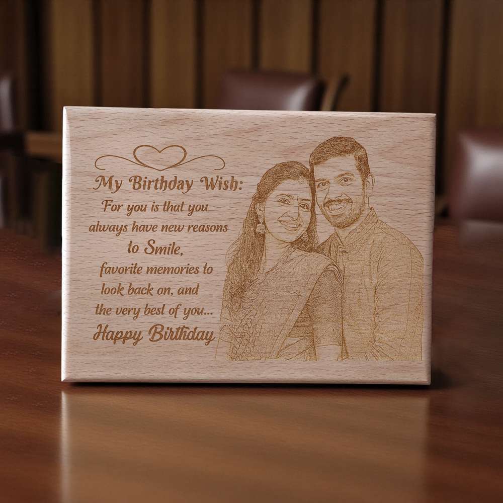 Couple Wooden Plaque