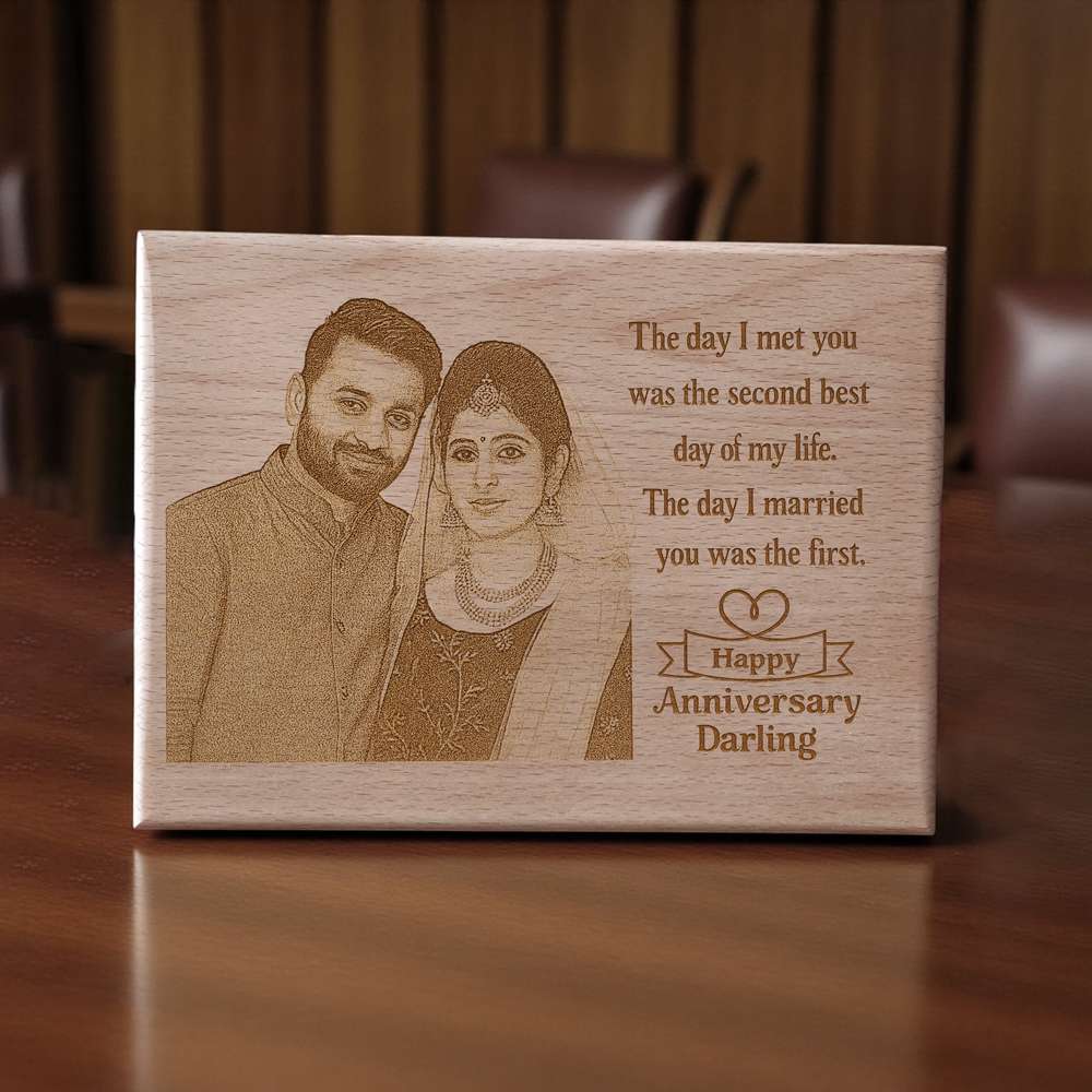 Wooden Plaque For Anniversary