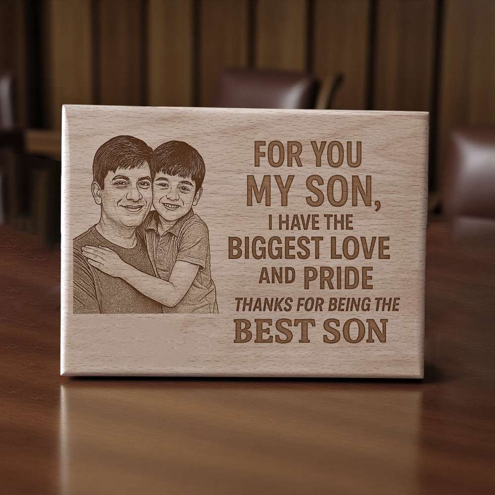 Wooden Plaque for Son