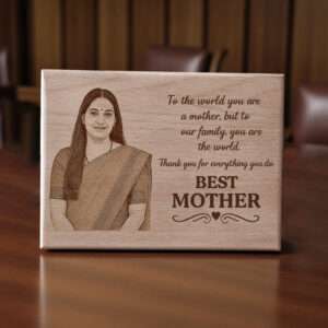 Personalized Wooden Photo Plaque for Mother