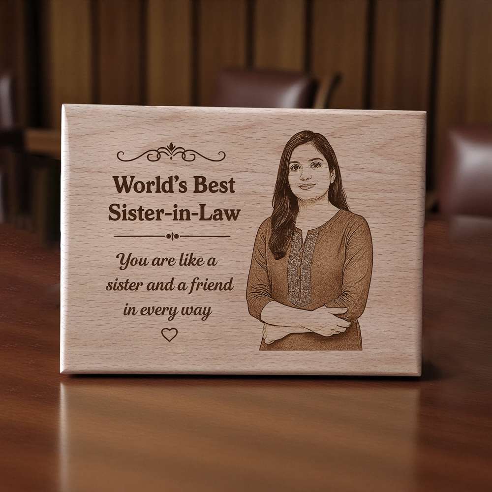 Wooden Plaque For Sister-In-Law