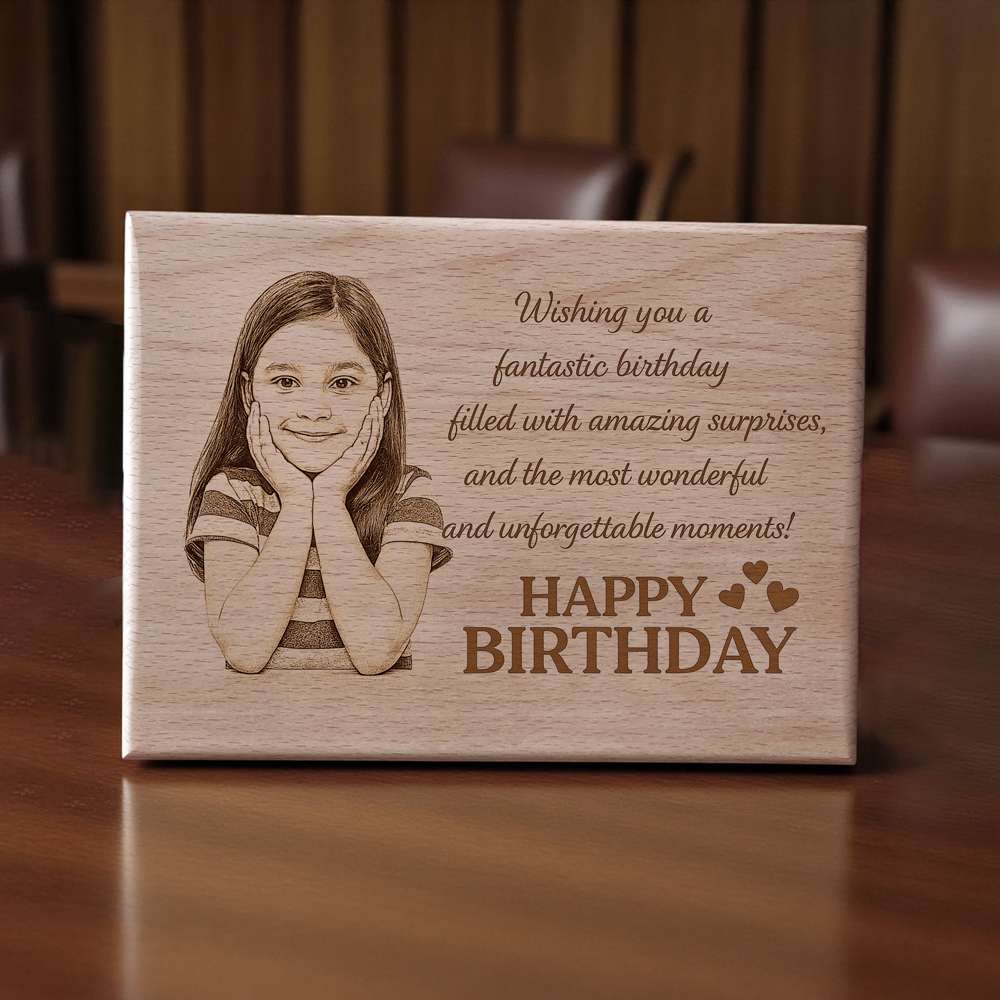 Wooden Plaque For Birthday