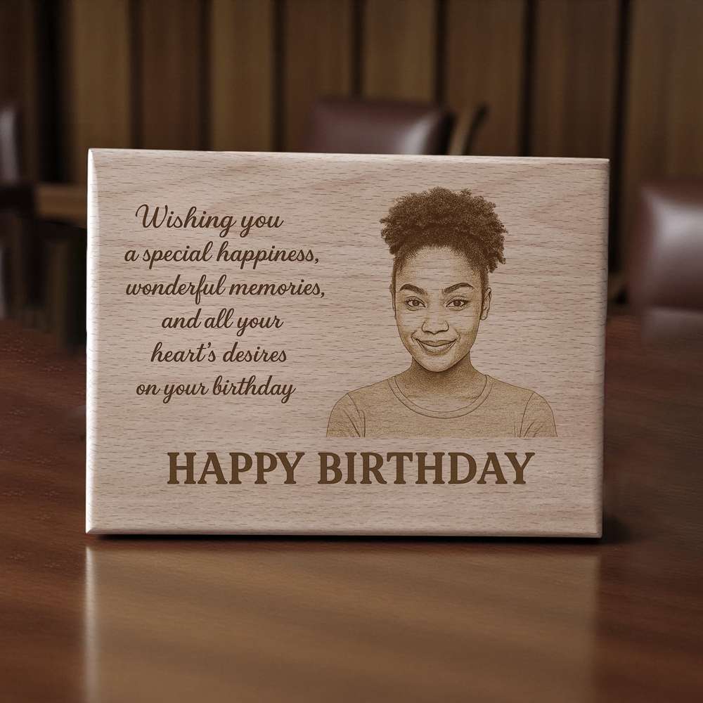Wooden Plaque For Birthday