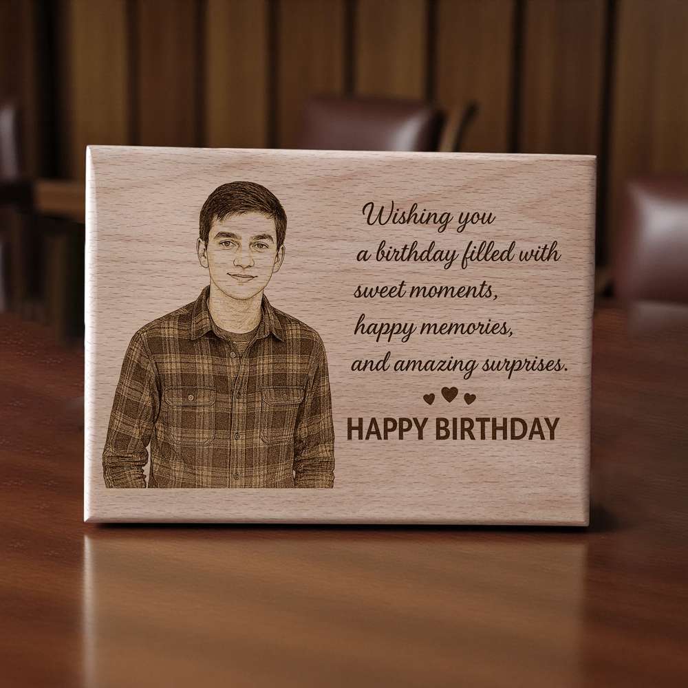 Wooden Plaque For Birthday