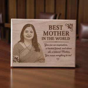 Personalized Wooden Photo Plaque for Mother