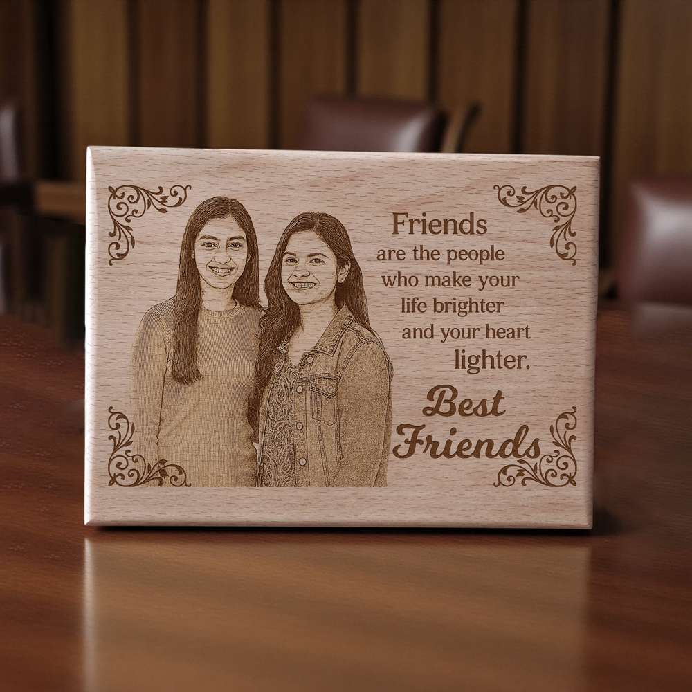 Wooden Plaque For Friends