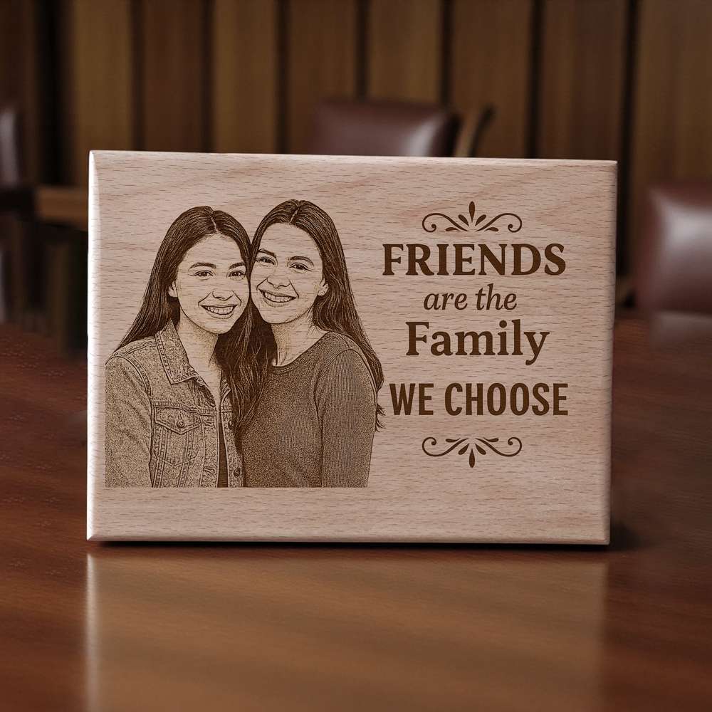 Wooden Plaque For Friends